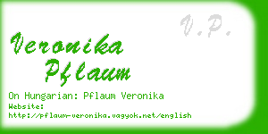 veronika pflaum business card